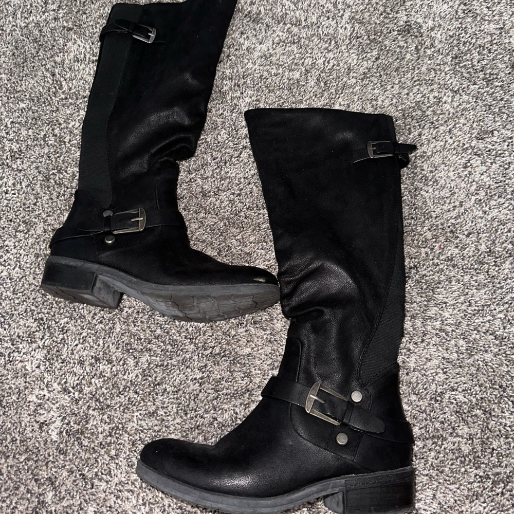 Black Leather Boots